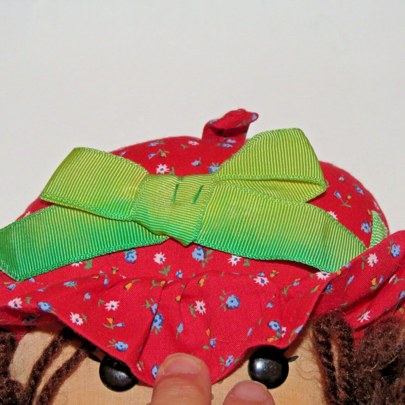 Christmas Rag Dolls Hallmark Cards Inc. Vintage 1981 1985 Red Green Dresses 16" - Picture 8 of 16